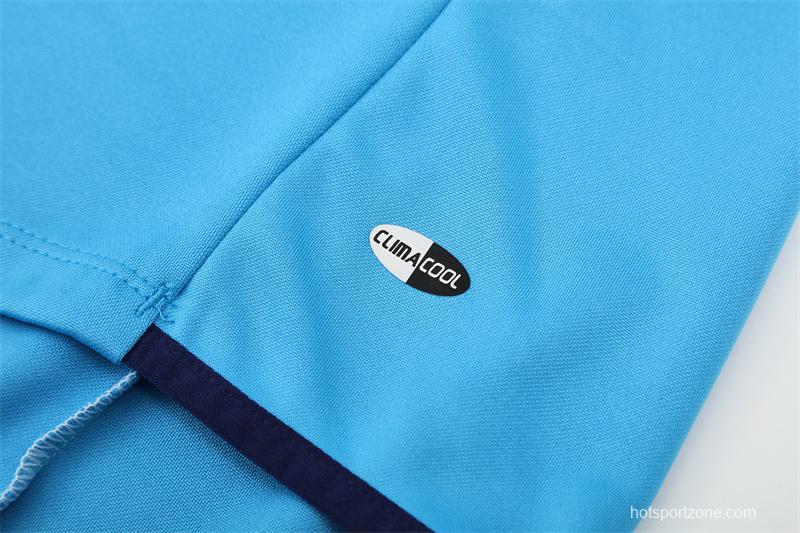 Retro 05/06 Real Madrid Light Blue Half Zipper Jacket