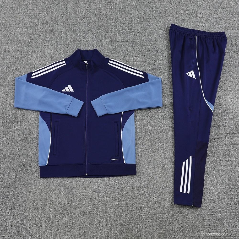 2025 Adidas Navy Full Zipper Jacket + Long Pants