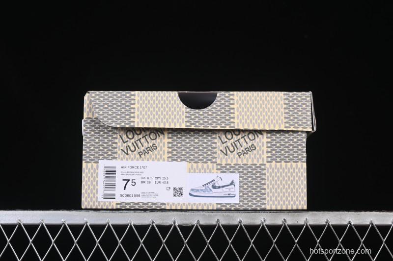 Nike Air Force 1 '07 Low LV Collaboration Denim Patchwork Casual Sneakers - SC0601-556