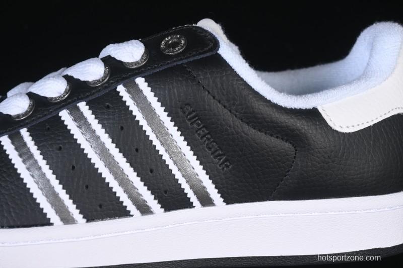 Adidas Superstar II J Casual Sneakers with Shell Toe Design - JQ0314