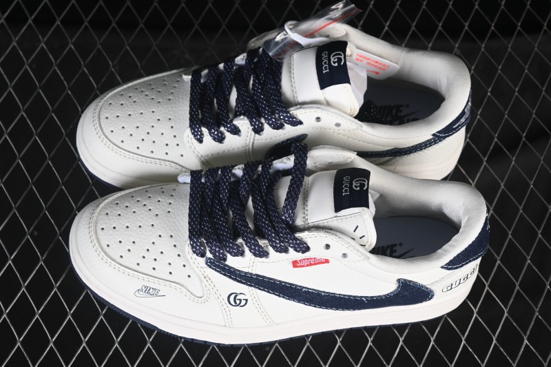 Nike Travis Scott x Fragment Design x Air Jordan 1 Low OG SP AJ1 Low-top Casual Sneakers - JW1188-148