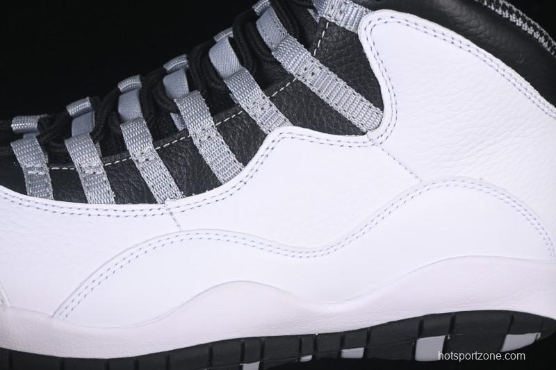 Nike Air Jordan 10 Retro Light Steel Grey Basketball Shoes - HJ6779-104