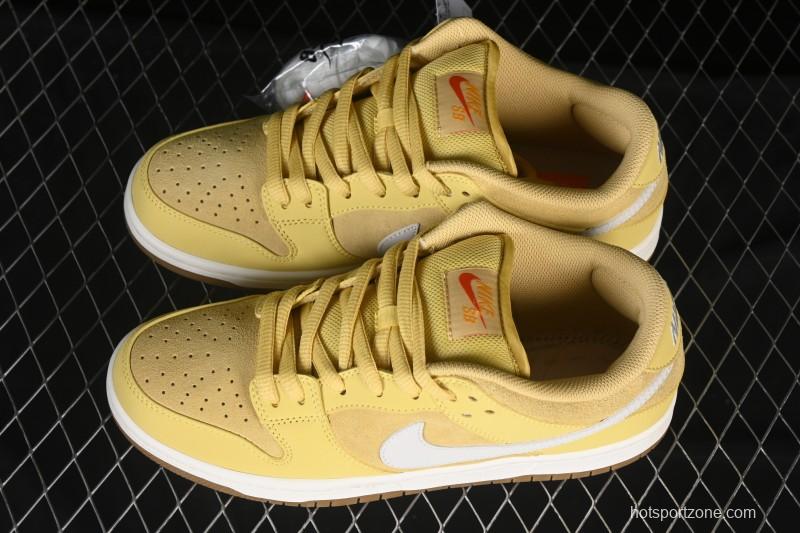 Nike SB Dunk Low Saturn Gold Low-Top Skate Shoes - FJ1674-700