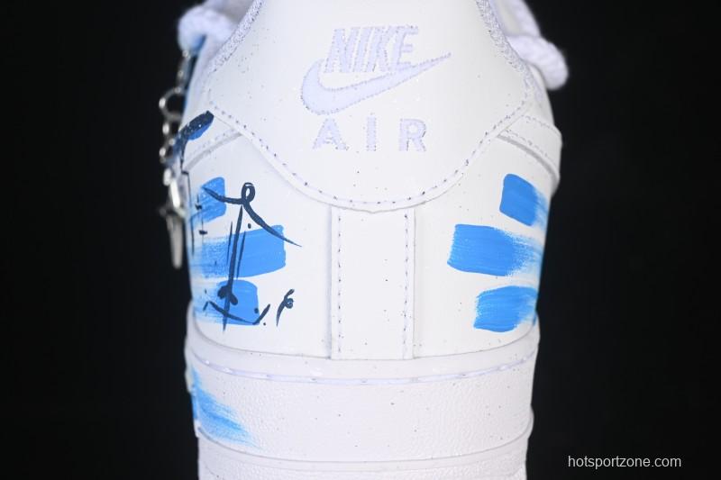 Nike Air Force 1 '07 Low Sagittarius Hand-Painted Doodle Zodiac Series Low-Top Casual Sneakers - 11231221
