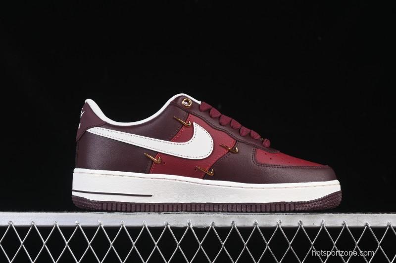 Nike Air Force 1'07 Low Casual Sneakers with Full-Length Air Cushion - IR0485-611
