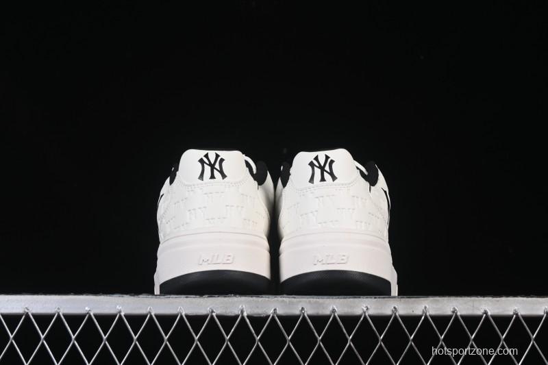 New York Yankees Bigball Chunky Embo Monogram Height Increasing Thick Sole Casual Sneakers - 3ASXE035N50CRL