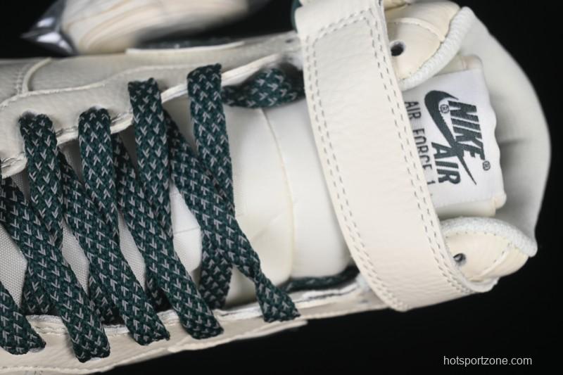 Nike Air Force 1'07 Mid Casual Shoes with Reflective Design and Full-Length Air Cushion - XL0236-235