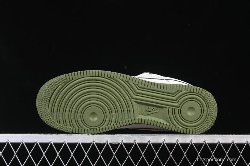 Nike Air Force 1 '07 Low Burberry Collaboration Military Green Embroidery Casual Sneakers - JP8028-003