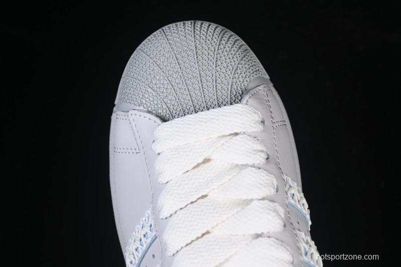 Adidas Superstar II J Casual Sneakers with Shell Toe Design - JQ8729