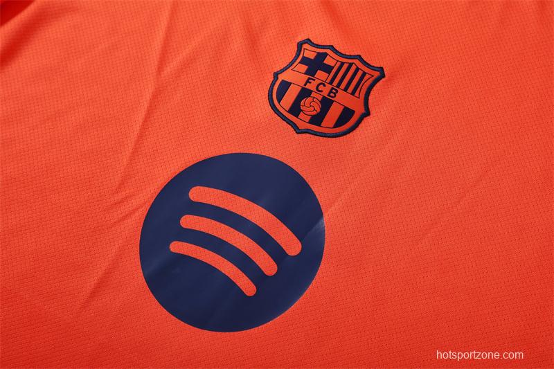 25/26 Barcelona Orange T90 Short Sleeve Jersey+Shorts