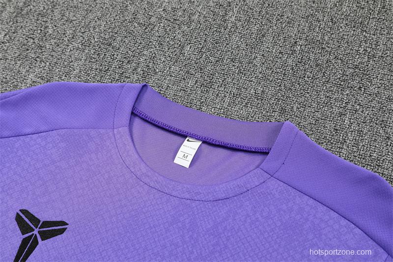 25/26 Barcelona Purple Joint Edition with XS Short Sleeve+Soccer Shorts