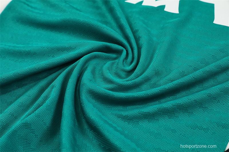 Player Version 25/26 Liverpool Green AD on Both Sleeves Half Zipper Jacket+Long Pants