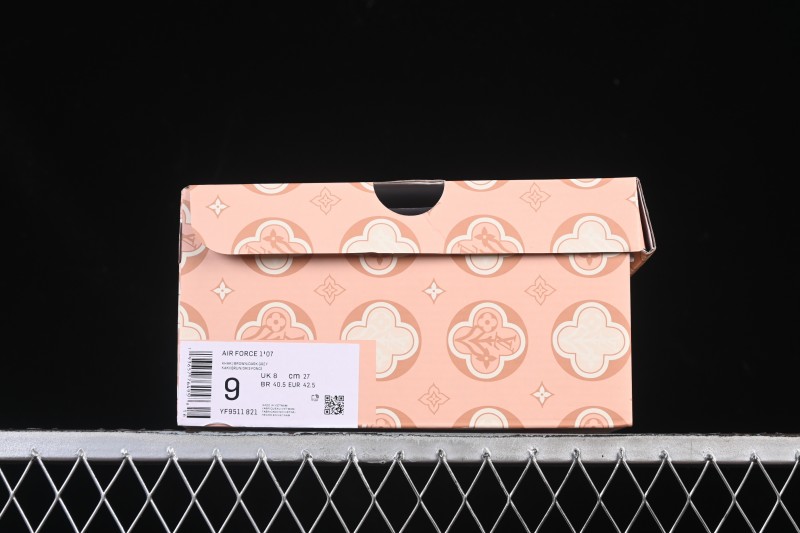 Nike Air Force 1 '07 Low Canvas Sneakers with Louis Vuitton Collaboration Design - YF9511-821