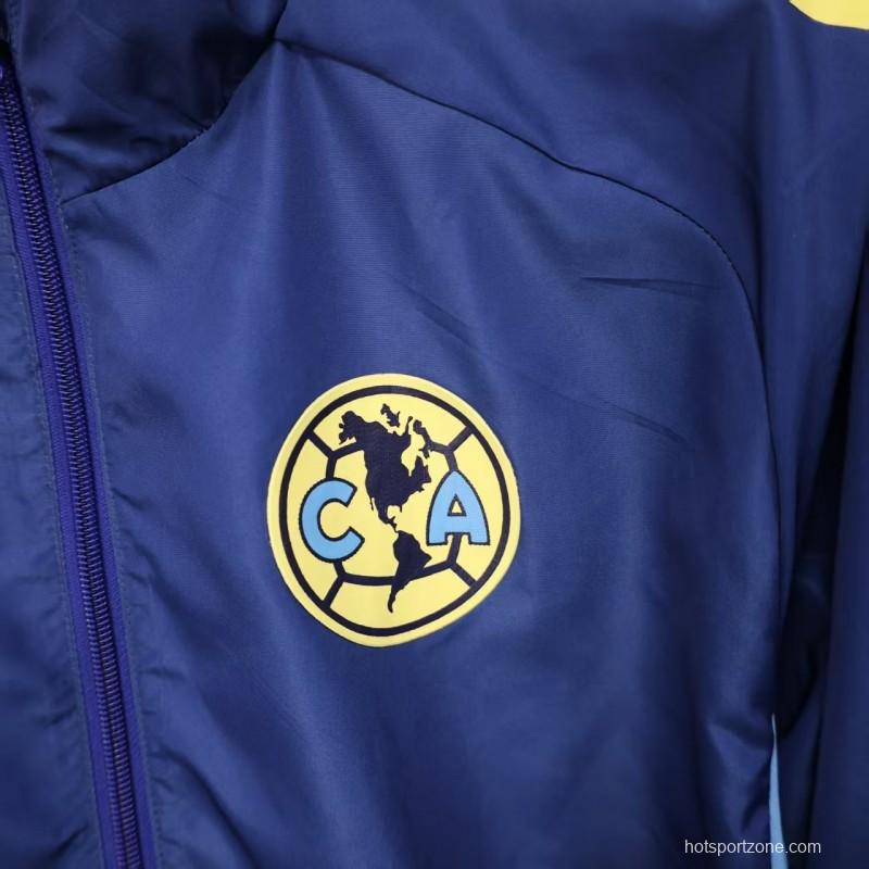 25/26 Club America Blue Windbreaker (with Inner Lining)