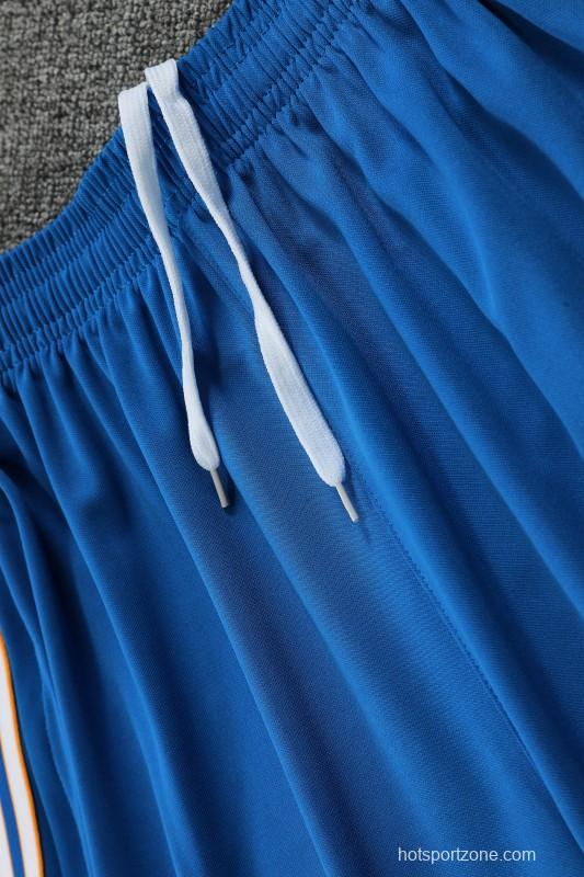 25/26 Real Madrid Adidas Original Blue Short Sleeve Jersey+Shorts