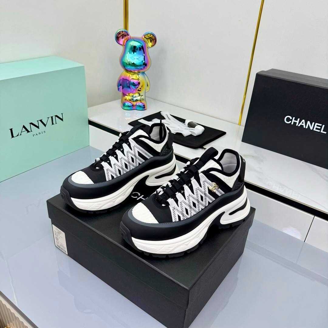 Chanel 2025/SS Panda Loafers Casual Sneakers - LY00360