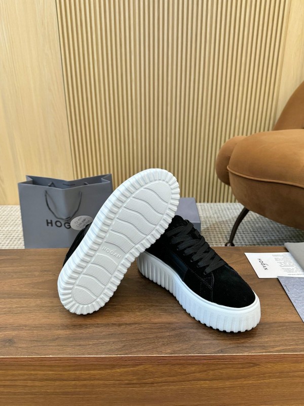 Hogan H-STRIPES Series Couple Thick Sole Biscuit Shoes Airship Shoes Casual Sneakers - AS00310