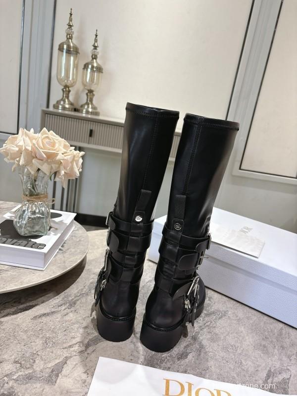 Dior Punk Style Strap Ankle Boots - KFY00470