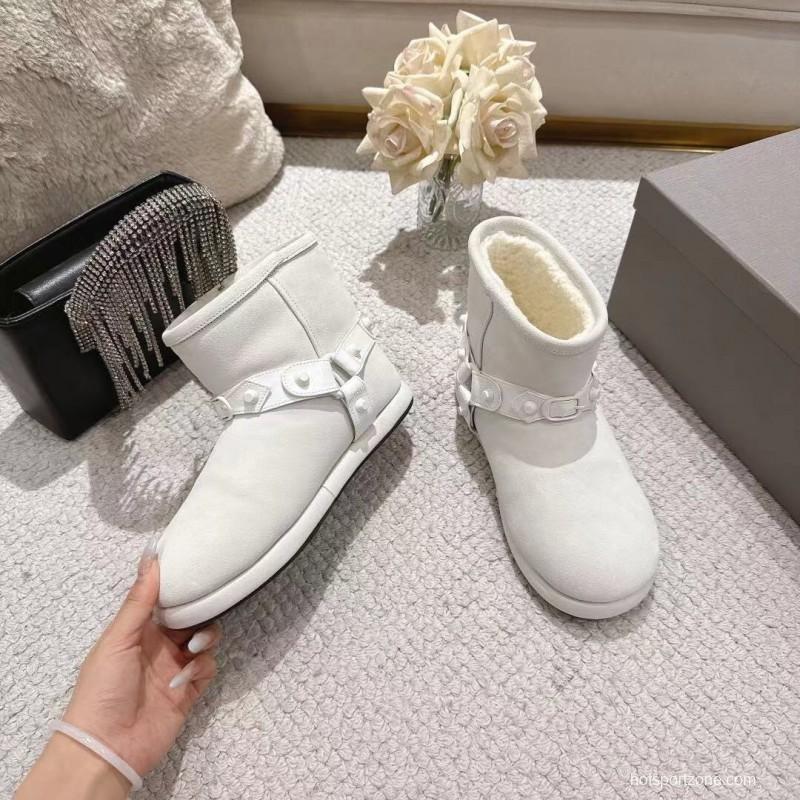 Balenciaga F022 Winter Wool Ankle Boots Snow Boots - F022