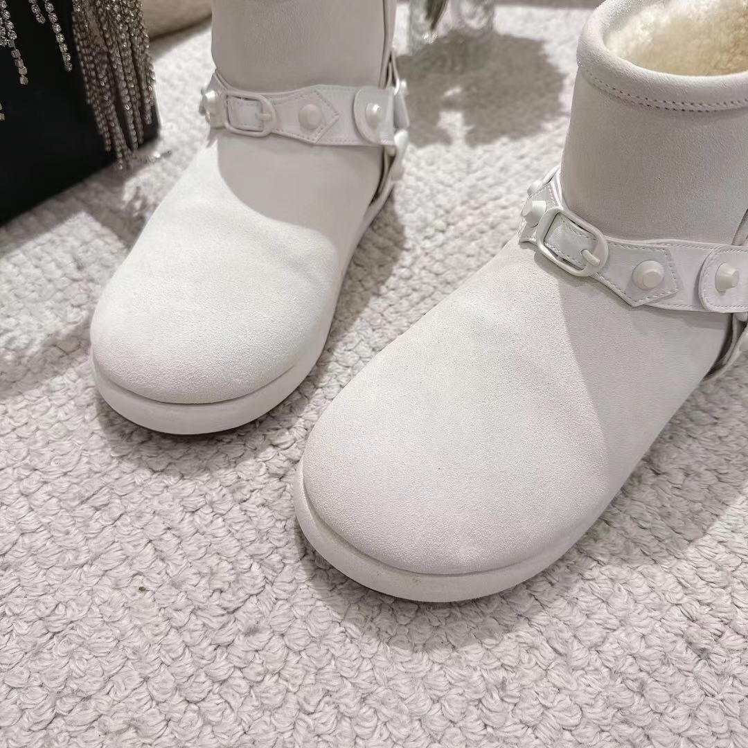 Balenciaga F022 Winter Wool Ankle Boots Snow Boots - F022