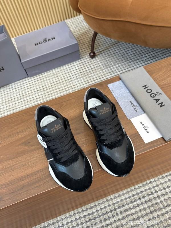 Hogan H-STRIPES Series Couple Thick Sole Dad Shoes Airship Sneakers - AS00350