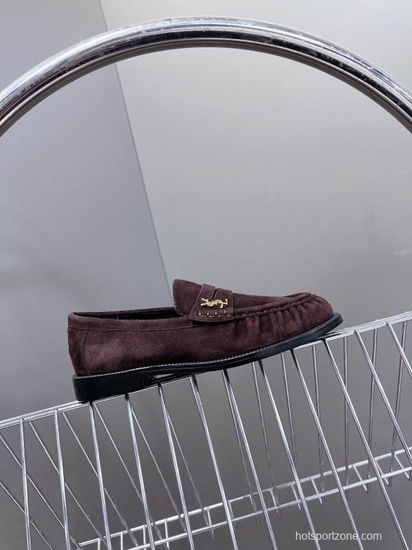 Saint Laurent Classic Loafer Leather Shoes - KFY00350