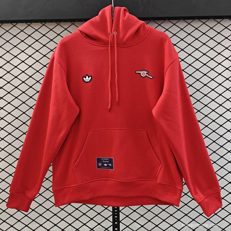 25/26 Arsenal Embroidered Logo Hoodie 7 Colors