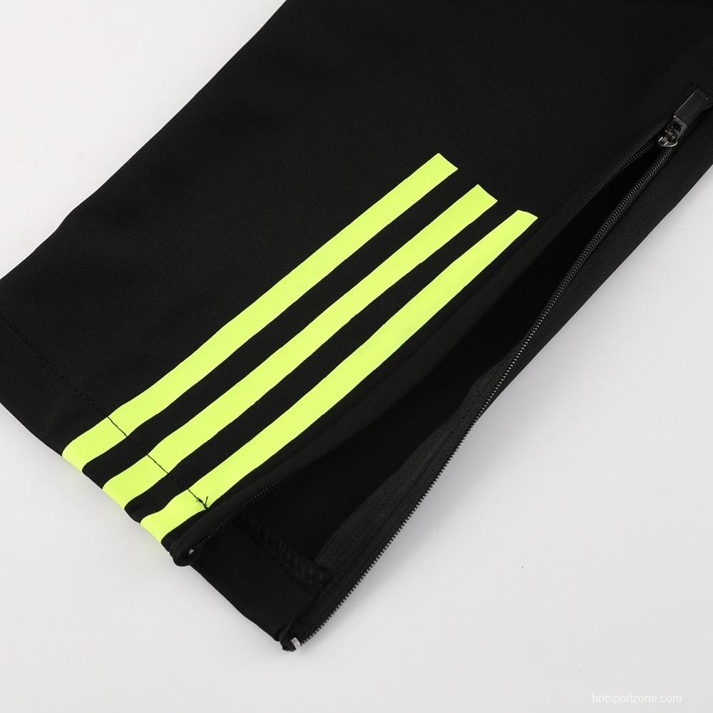 23/24 Arsenal Black S-2XL Half Zipper Jacket+Long Pants