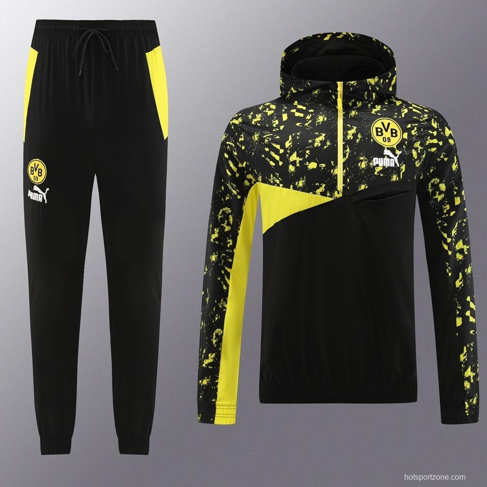 Borussia Dortmund Half Zipper Jacket+Long Pants S-2XL