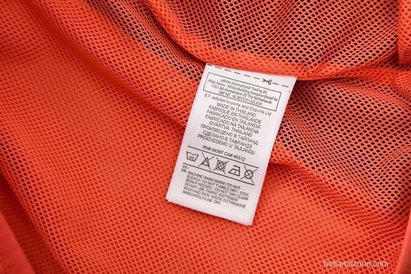 25/26 Bayern Munich Orange S-3XL Half Zipper Jacket+Long Pants