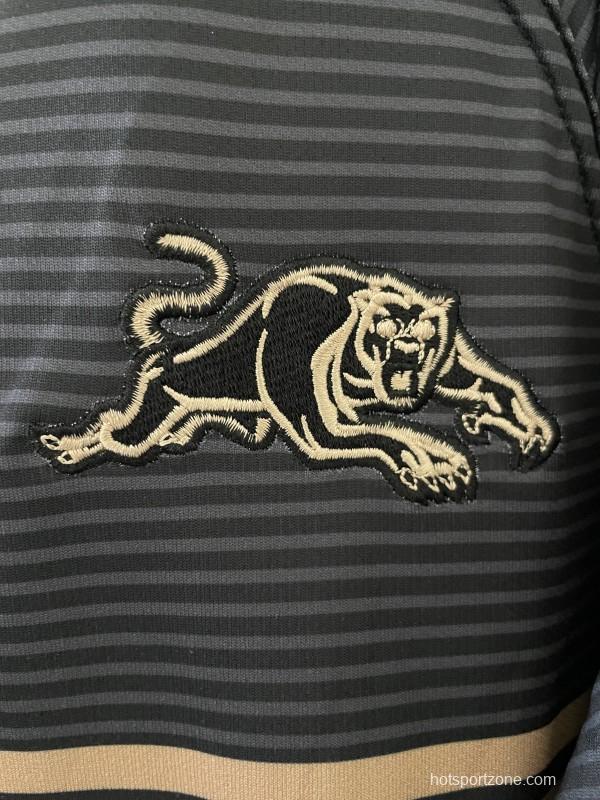 2026 Penrith Panthers Black with Gold Stripes Away Jersey