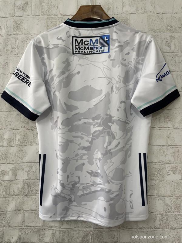 2026 Fermanagh GAA White with Grey Camouflage Pattern Jersey