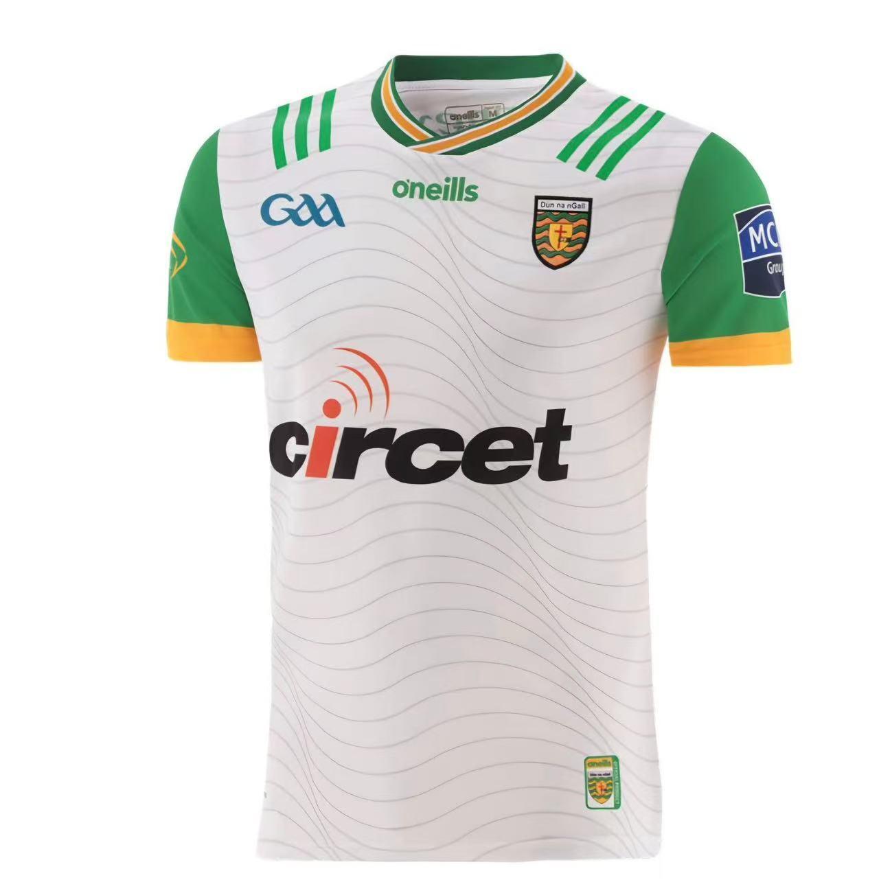 25/26 Donegal GAA White with Green and Gold Trim Jersey