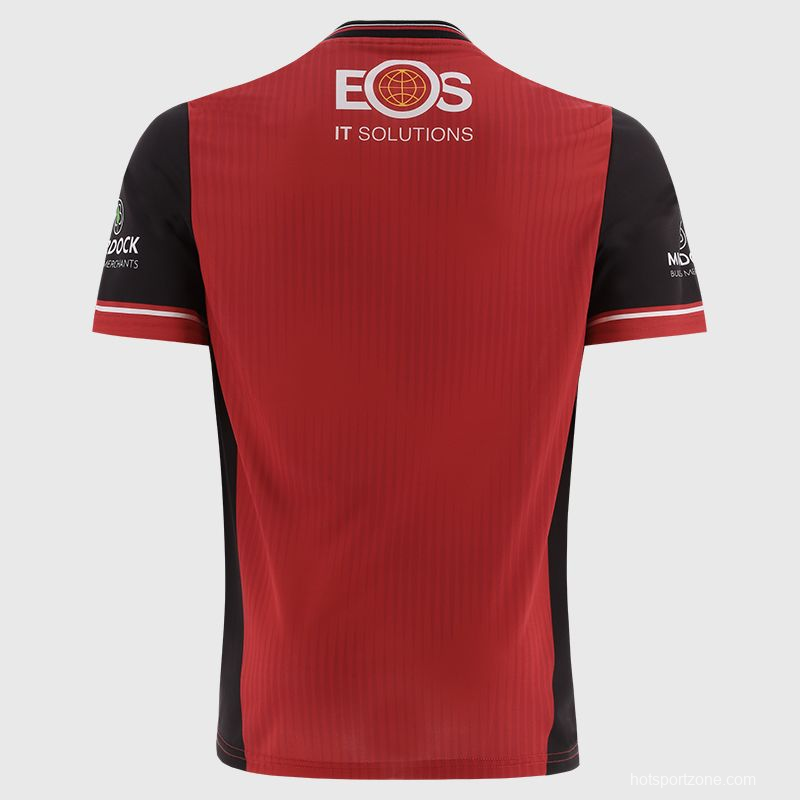 25/26 Down GAA Red with Black Trim Home Jersey