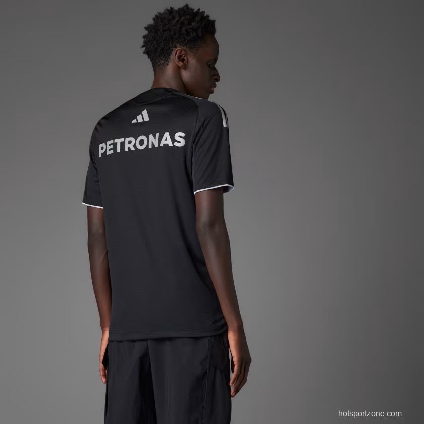 25/26  F1  Mercedes-AMG Petronas Black with White Stripes Training Jersey