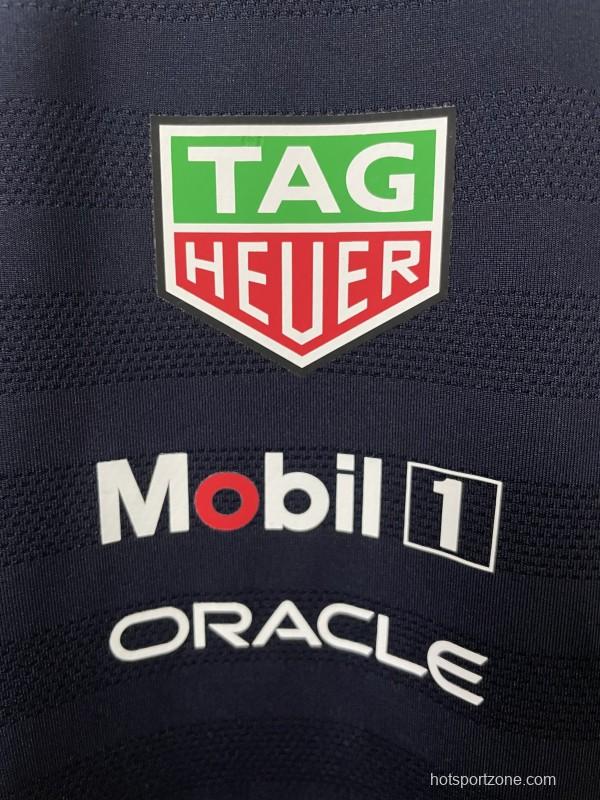2026 F1 Oracle Red Bull Racing Navy with Red Stripes T-Shirt