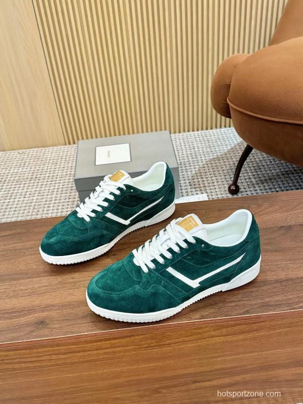 Tom Ford 2025 SS Casual Shoes with Classic Color Blocking and Imported Leather Insole - AS00350