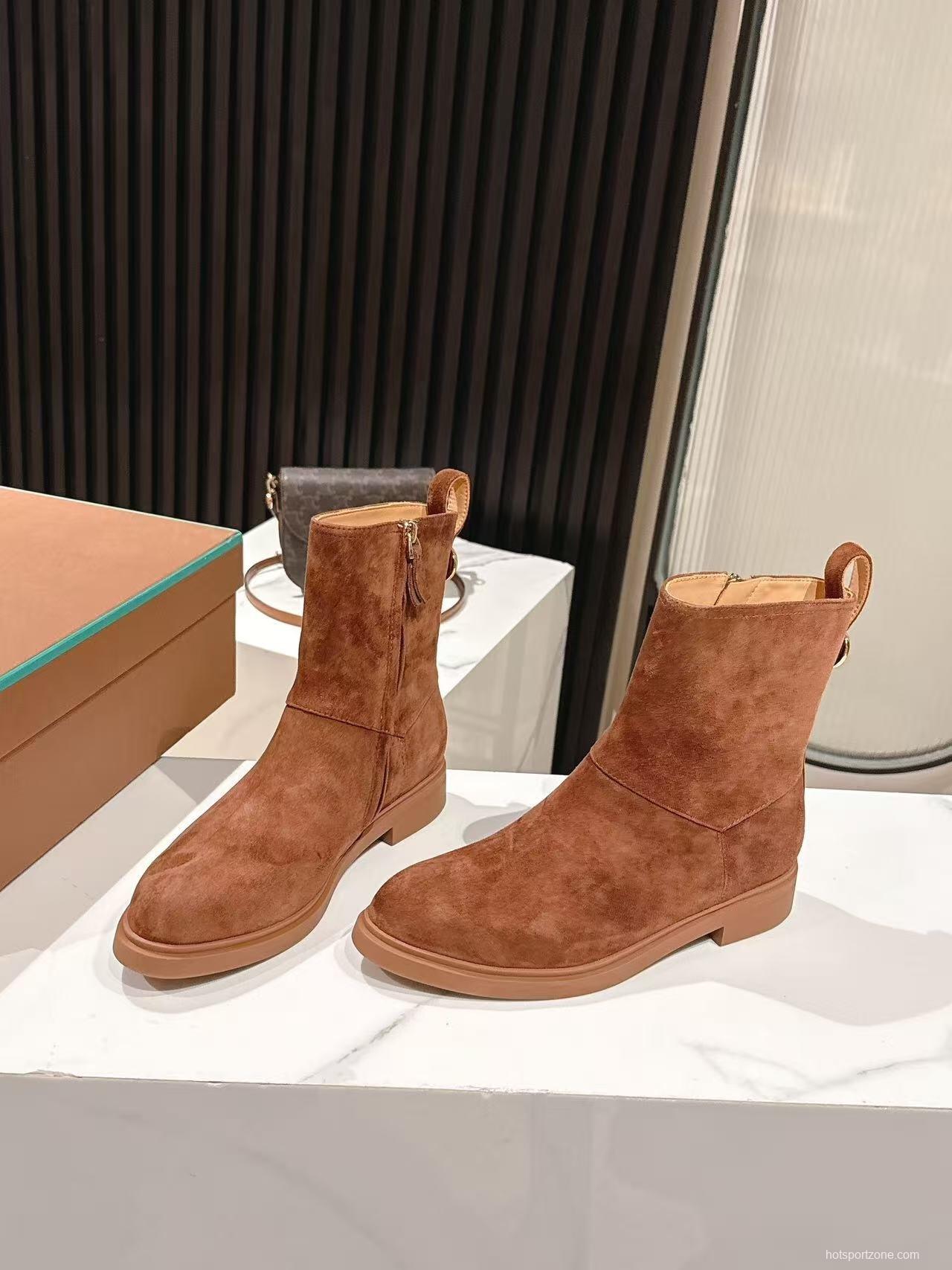 Loro Piana Fall/Winter 2025 Classic Old Money Style Ankle Boots - LY00370/LY00410