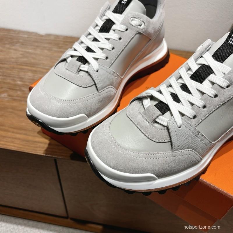 Hermès 2025/SS Autumn Winter New Boot-Type Shoes with British Color Blocking Design - AS00410