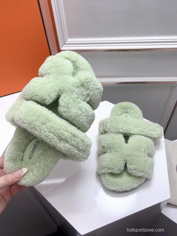 H ERLING Mao Slippers 2025 SS Collection Genuine Fur Comfort - LY00270