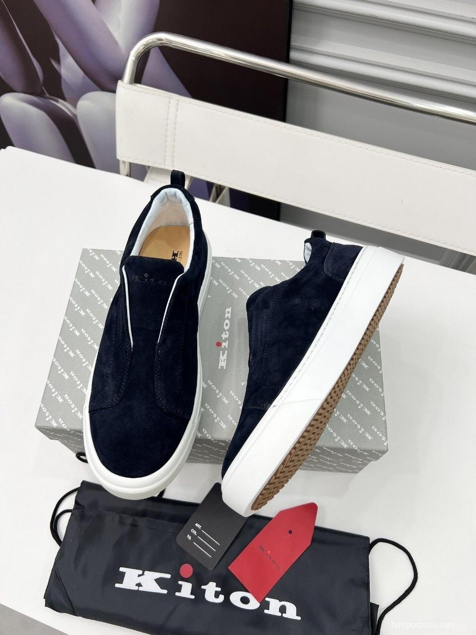 Kiton 2025 SS Slip-On Casual Men's Shoes - KFY00320