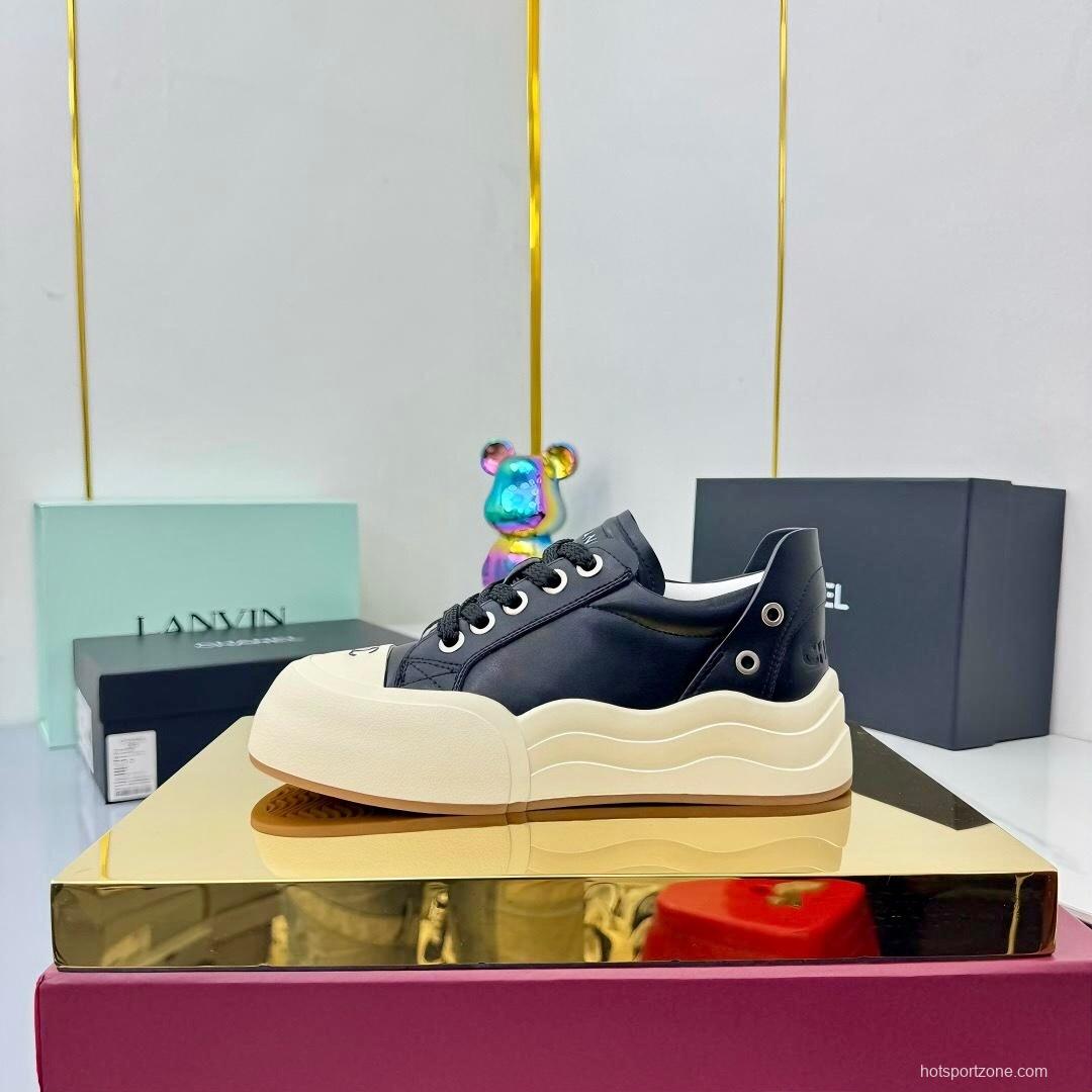 Chanel 2025 SS Loafers Panda Shoes Original Calfskin Casual Sneakers - LY00320