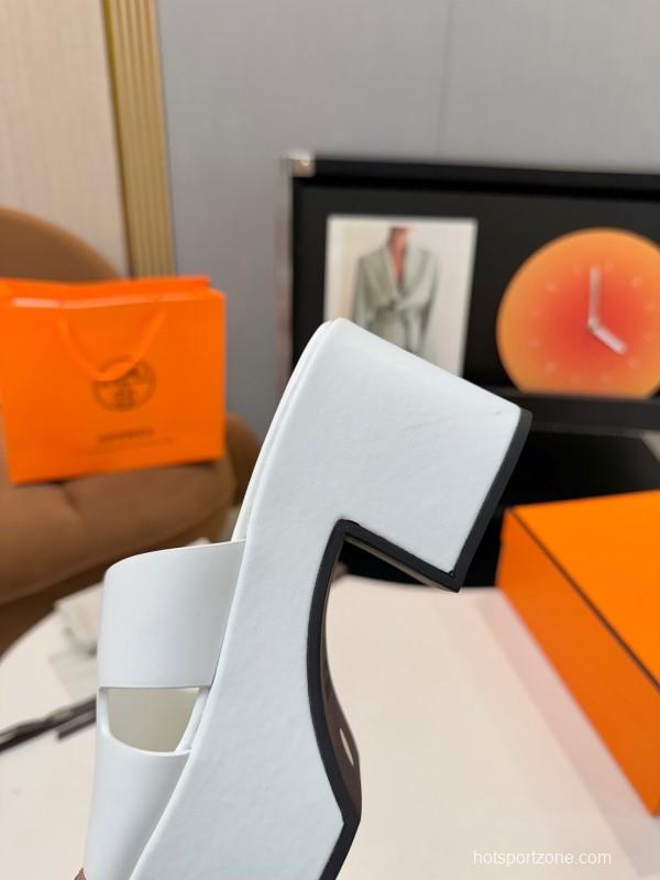 Adidas H Classic Waterproof Platform Wedge Heel Thick Sole Sandals - LY00