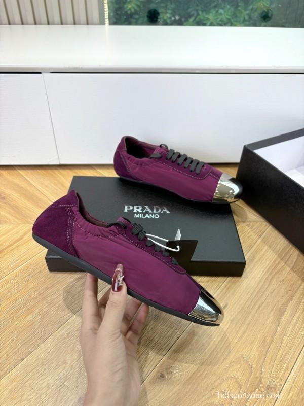 Prada 2025 SS Metal Toe Thin Sole Training Shoes Casual Shoes - LY00280