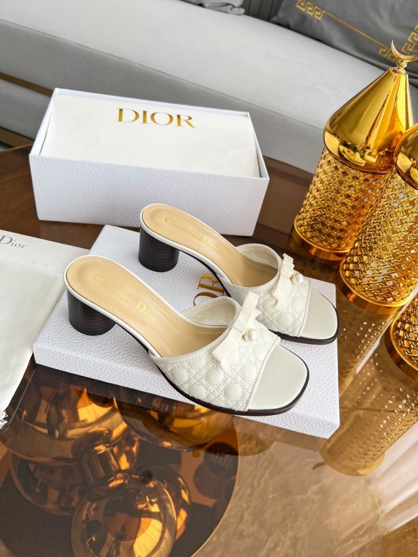 Dior Dway High Heel Sandals with Embroidered Logo - LY00270