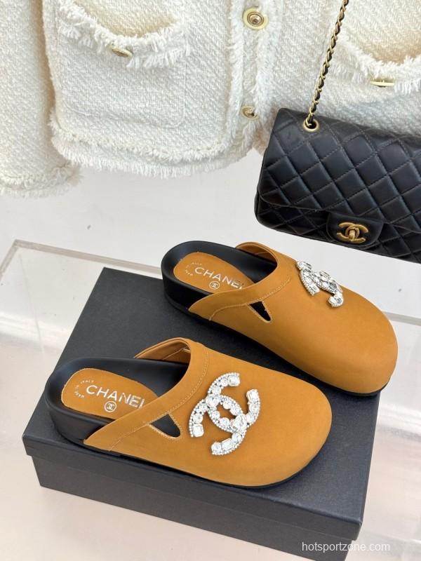 Chanel Classic CC Crystal Birkenstock Sandals - KFY00280