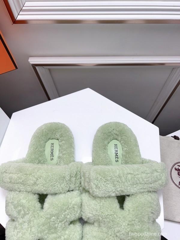 H ERLING Mao Slippers 2025 SS Collection Genuine Fur Comfort - LY00270