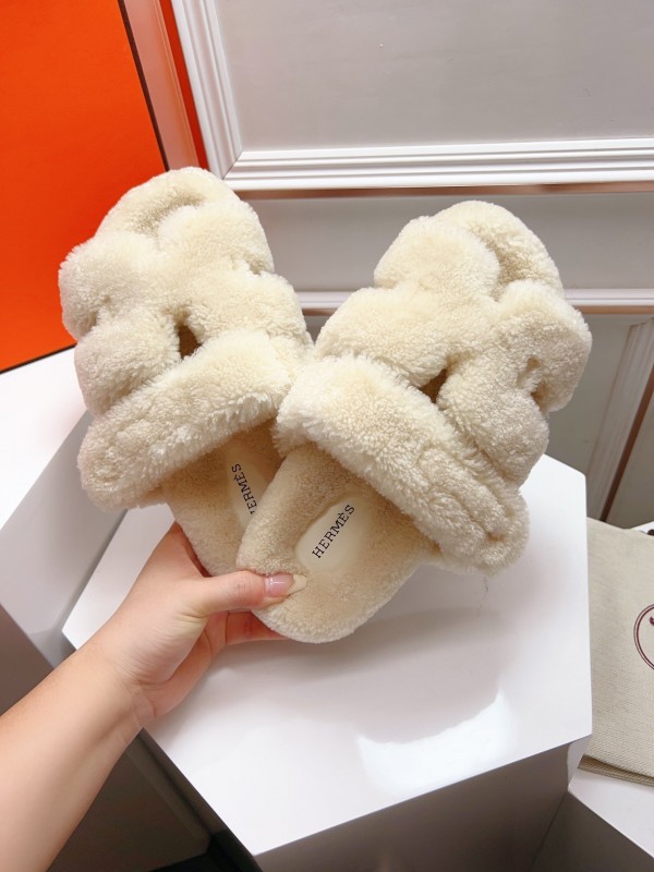 H Love Uncle Shoes Fur Slippers - LY00270