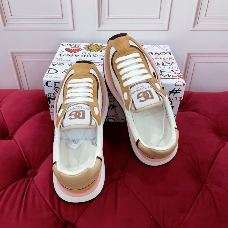 Dolce & Gabbana 2025 Spring Summer Collection Luxury Embroidered Logo Sneakers - AS00300