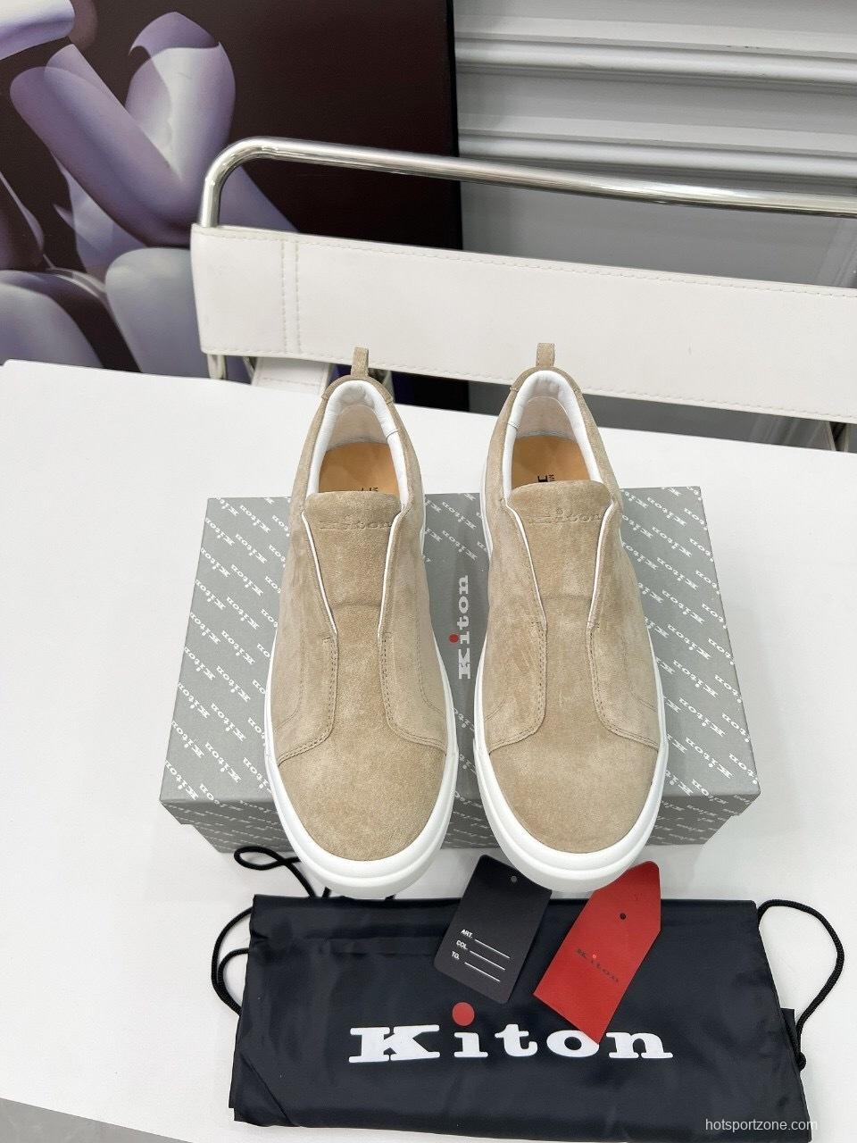 Kiton 2025/SS Slip-On Casual Men's Shoes - KFY00320